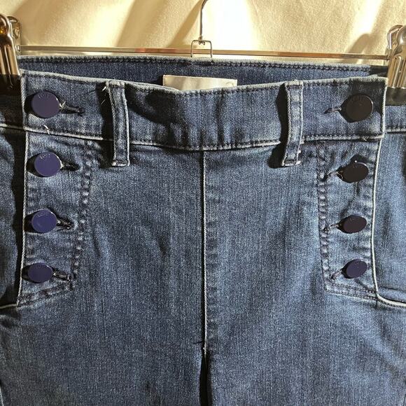 LOFT High Rise Dark Blue Women's Jeans - Picture 2 of 5